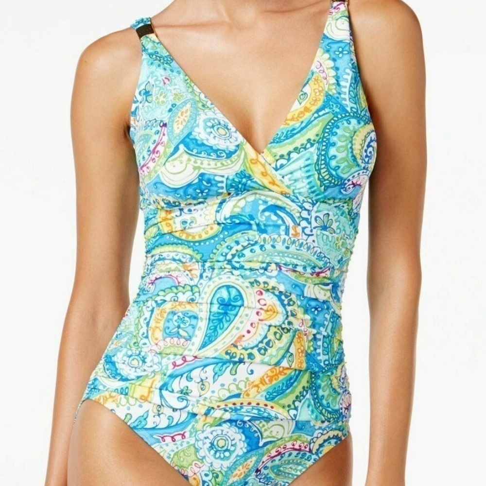 NWOT Lauren Ralph Lauren Carnival paisley one piece